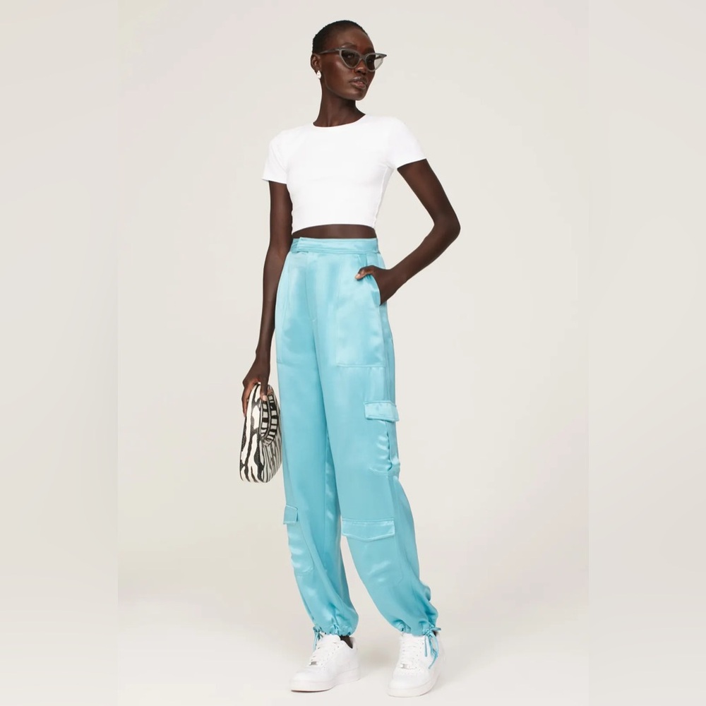 Nicholas Nori Pants Turquoise Cargos Size 4